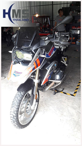 ติดตั้งกล้องรถมอเตอร์ไซค์ BMW R 1200 GS กล้อง Mio รุ่น M760D