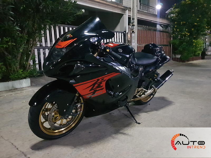 ติดตั้งกล้องรถมอเตอร์ไซค์ Suzuki Hayabusa กล้อง Mio รุ่น M760D