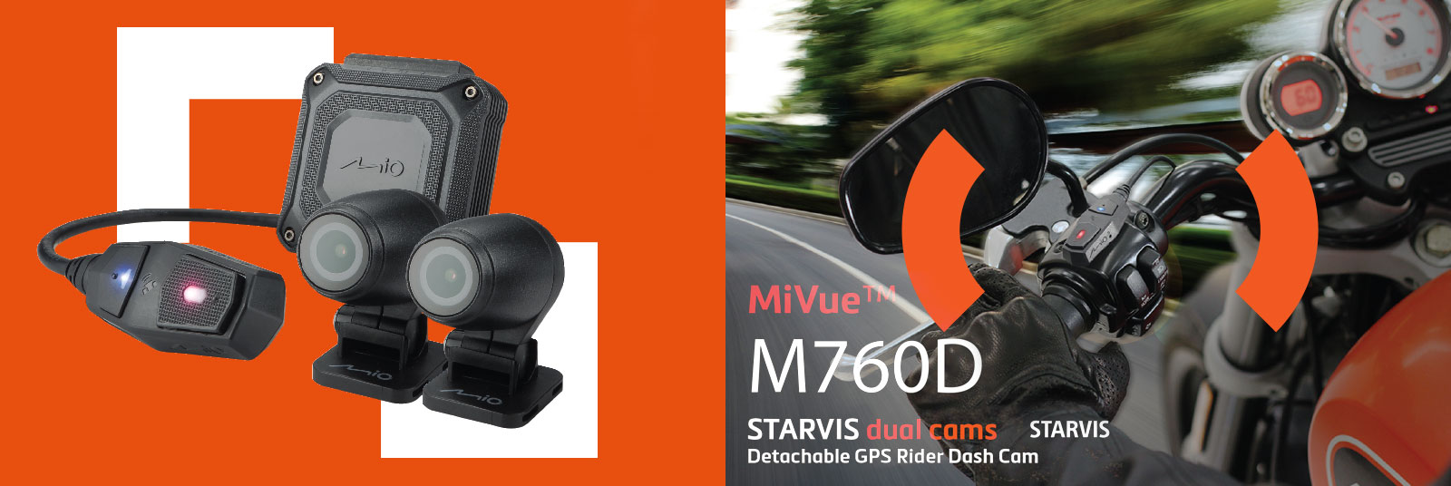 กล้องติดบิ๊กไบค์ MiVue M760D