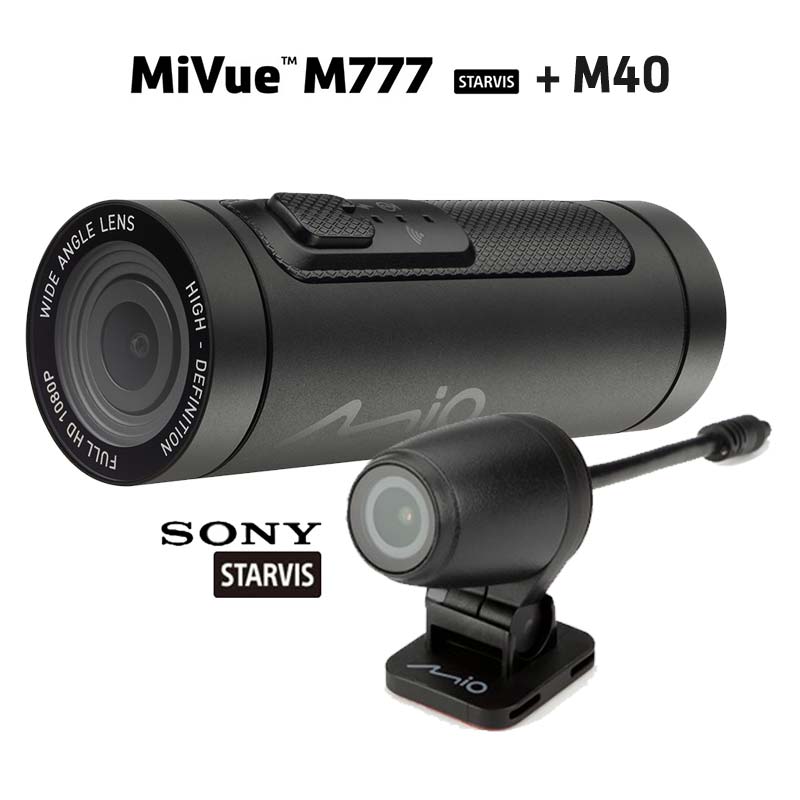 Mio - MiVue™ M777+M40 กล้องรถมอเตอร์ไซค์หน้า-หลัง Mio - MiVue™ M777+M40 กล้องรถมอเตอร์ไซค์หน้า-หลัง