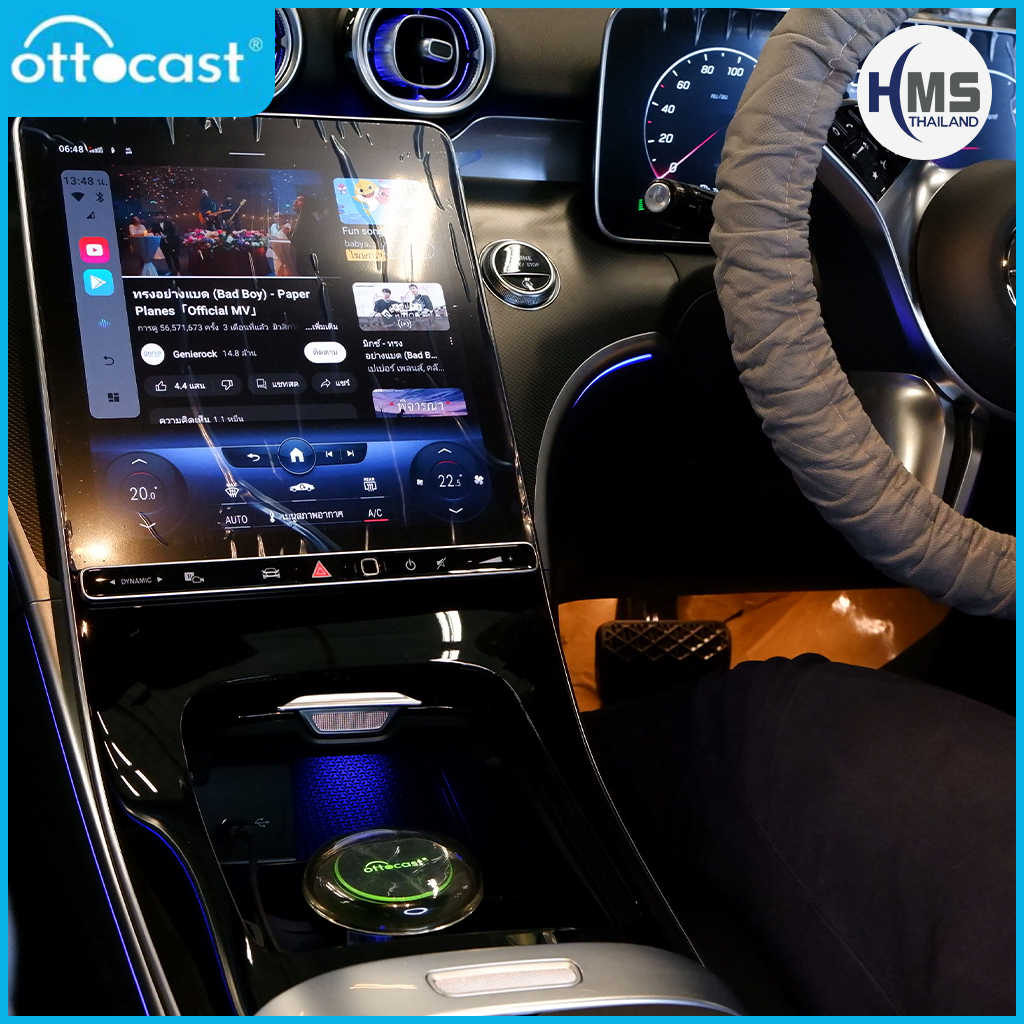 Ottocast ใช้งาน Full Android ในรถยนต์ ผ่านช่อง USB Carplay