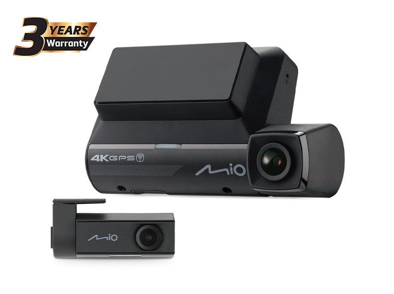 Mio MiVue&trade; 960W3 กล้องติดรถยนต์หน้า-หลัง กล้องหน้า4K/หลัง2K เตือนกล้องตรวจจับความเร็ว รับประกัน 3 ปี