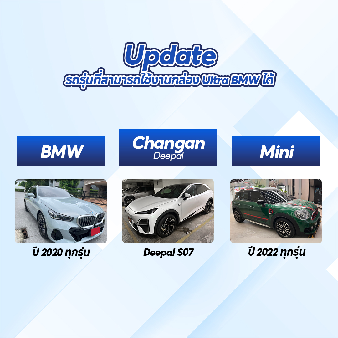 HMS Carplay Unlock Ultra for BMW/MINI/DeepalS07/Zeekr/Denza D9 รุ่นใหม่ RAM8/128 Android16 รถปี2019-24